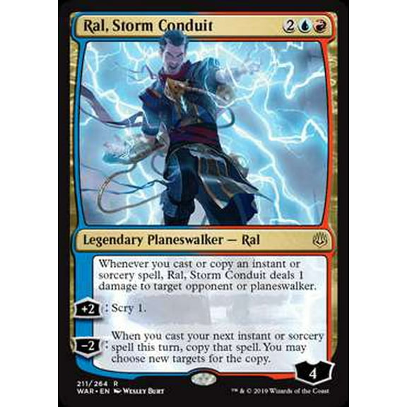 MtG War of the Spark Rare Ral, Storm Conduit (Foil) #211