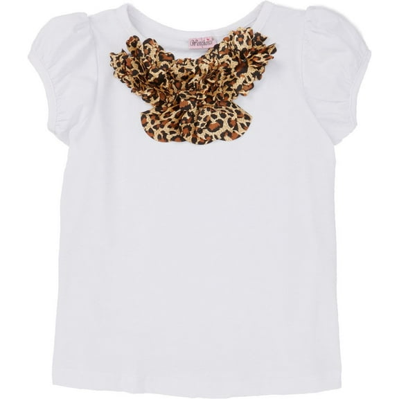 Wenchoice Girl's White Leopard Eagle Short-Sleeve Tee - M(3T-4T)