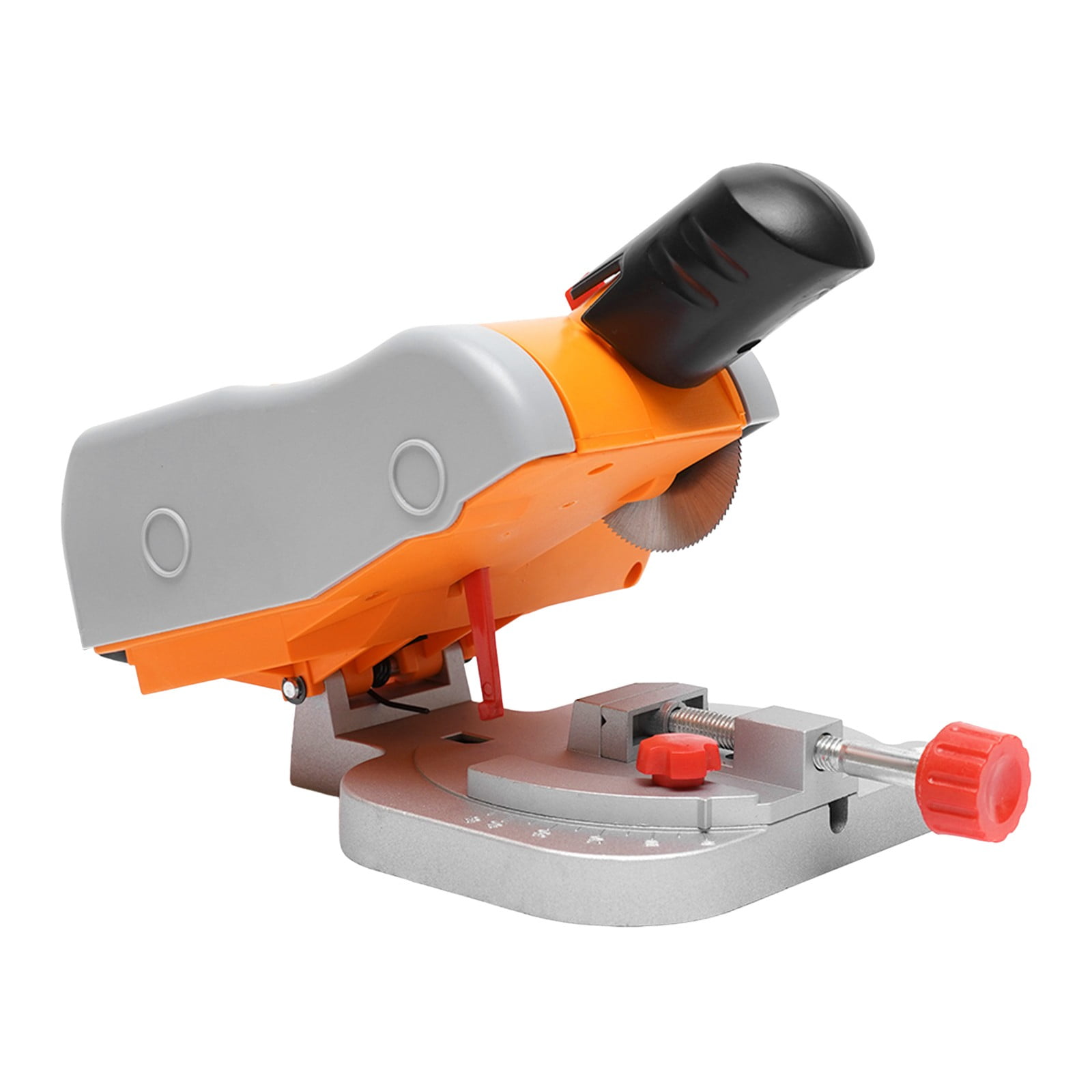 90W Mini Benchtop Cut-off Miter Saw 0.47inch Miter Saw Wood Metal Cutter with Clamping Handle Armrest