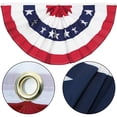thumbnail image 6 of CY5O5ee Patriotic Half Fan Bunting Flag 4th Of July Decorations Indoor/Outdoor Cotton Bunting Banner for Independence Day & Patriotic Events 1 PACK, 6 of 9