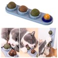 thumbnail image 3 of Bola de hierba gatera para gatos, juguete para limpiar los dientes de los gatitos, refrigerios comestibles molares (mezcla) Likrtyny Mascotas, 3 of 9