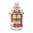 thumbnail image 3 of Lipstore LED Lighted Christmas Village Figurine Christmas Gift Decorative Statue Desktop Brown House, 3 of 8