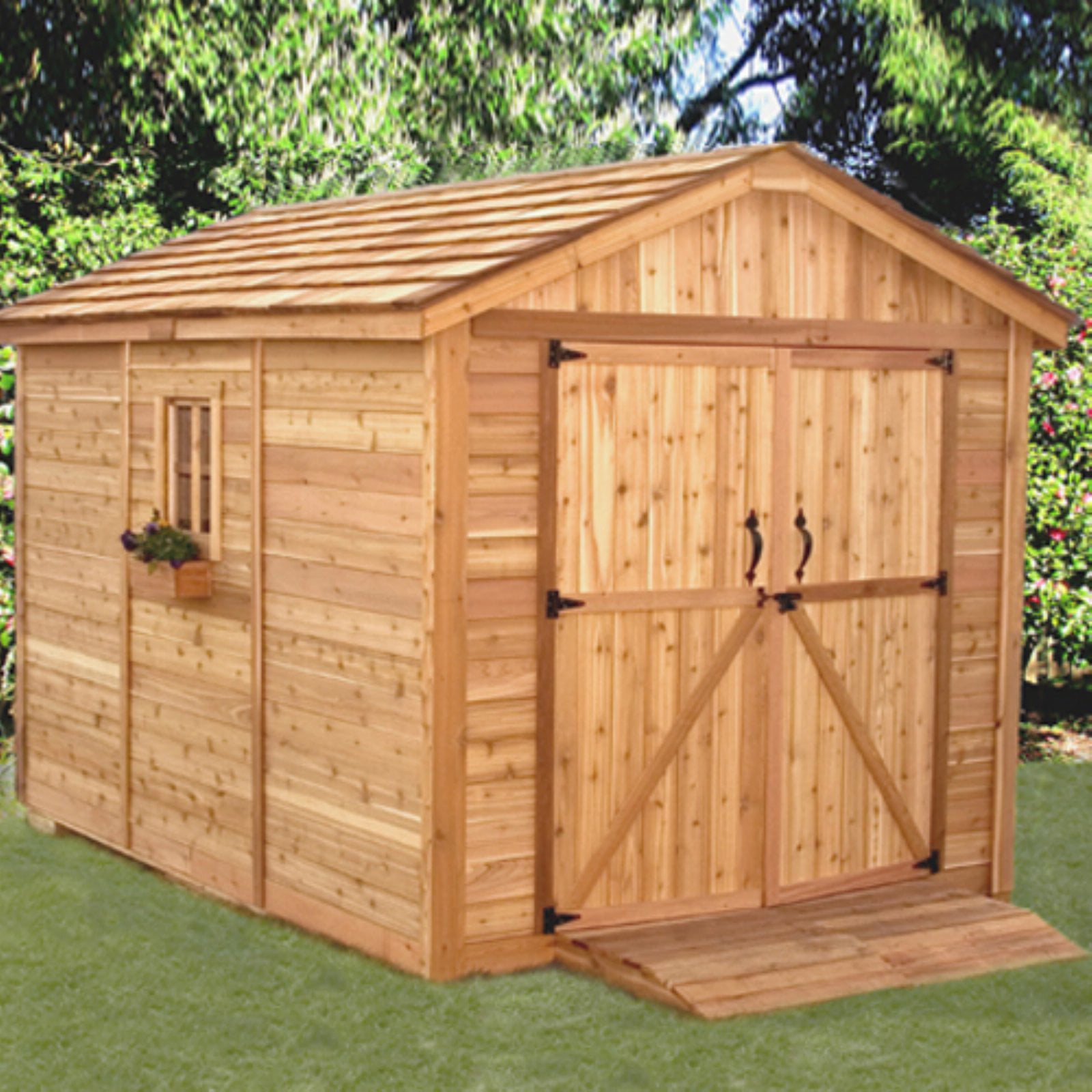 Outdoor Living Today SM812 SpaceMaker 8 x 12 ft. Storage Shed - Walmart.com