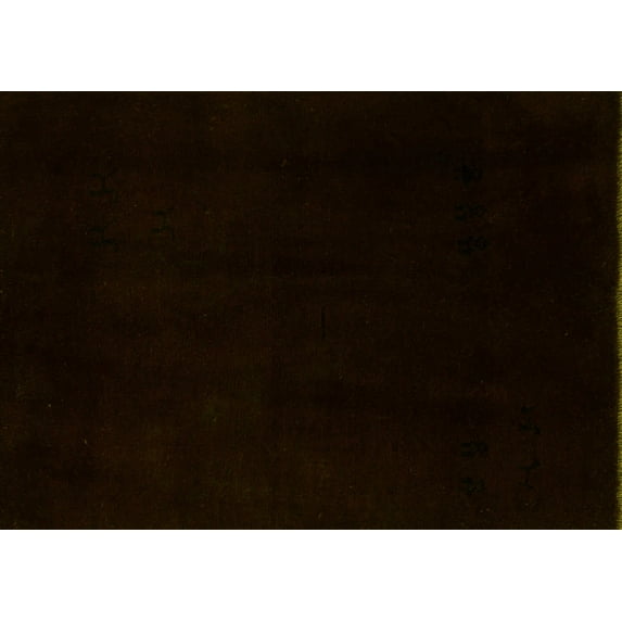 Ahgly Company Machine Washable Indoor Rectangle Abstract Yellow Modern Area Rugs, 6' x 9'