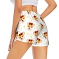 thumbnail image 3 of Vsdgher Funny Corgi Print Women's Running Double Layer Shorts High Waisted with Pockets Elastic Yoga Workout Athletic Gym Sports, 3 of 8