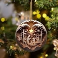 thumbnail image 1 of Pendentif de Décoration de Noël en Acrylique pour Fête Intérieure Extérieure et Ornement d'Arbre Rétro, 1 of 4