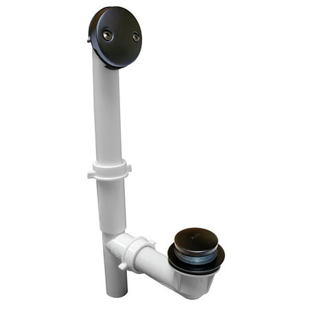 

Oil Rubbed Bronze Two-Hole Tubular Toe Touch Full Kit PartNo P3752RB JonesSteph