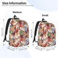 thumbnail image 2 of Naloa Gnomes Books Tea Cups Print Durable Canvas College Rucksack,Laptop Excursion Backpack,Travel Notebook School Backpack,Bookbag For Men Women-Medium, 2 of 5