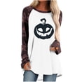 thumbnail image 1 of Blusa suelta informal de manga larga con cuello redondo para mujer, camisas con estampado de Halloween Fridja fjkfkj2389, 1 of 5