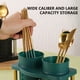 thumbnail image 5 of Caja para utensilios removible, soporte para cuchillos y tenedores, organizador de cocina, decoración de cocina, utensilios plegables, metal, diseño de 2 niveles, para cocina, 5 of 7