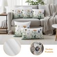 thumbnail image 5 of Outdoor Pillow Covers 18x18 Set of 2, Spring Summer Floral Waterproof Patio Throw Pillow Covers for Couch Sofa Chair, Farmhouse Botanical Flowers Decorative Pillowcases for Throw Pillows, 5 of 9