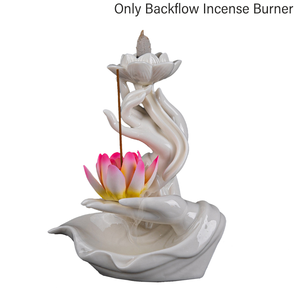 Waterfall Smoke Backflow Incense Burner Meditation Home Decor Stress