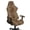 Golden Leopard Print, variant on HUIACONG Camo Dinosaur Gaming Chair Covers 4 Piece Cat Scratch Proof Desk Chairs Covers Slipcover Protectors with Straps and Zipper for Home, Office Decorations