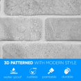 thumbnail image 3 of Jinsinto PVC 3D wall panels (5pcs, Grey，30*30cm), 3 of 4