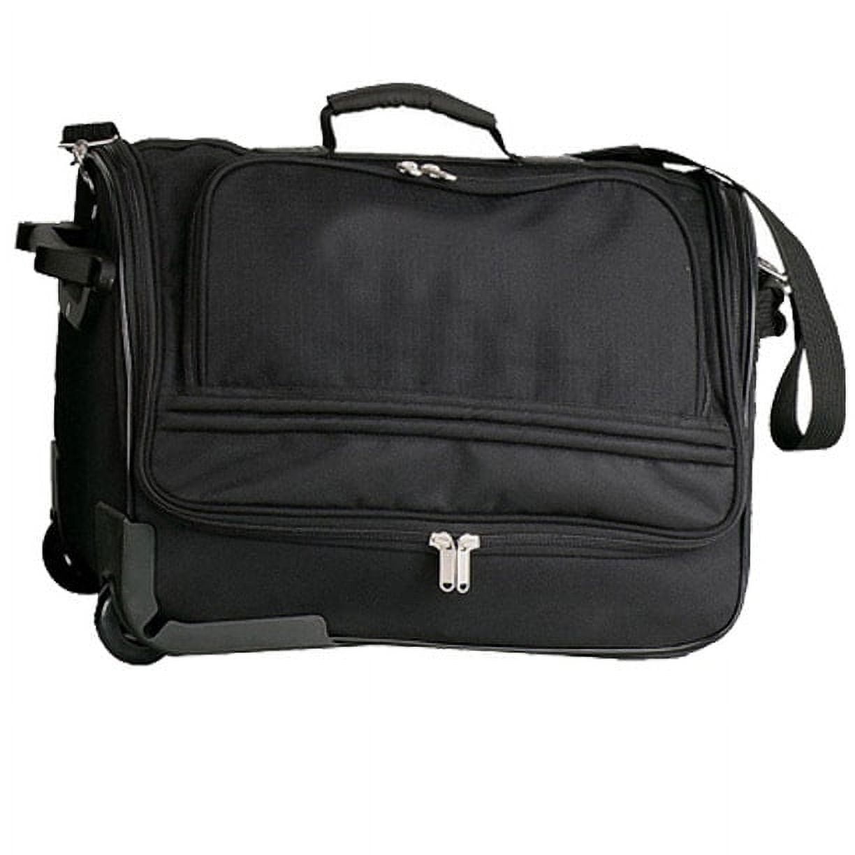 THE RUNWAY BLACK COMPACT ROLLING DUFFEL