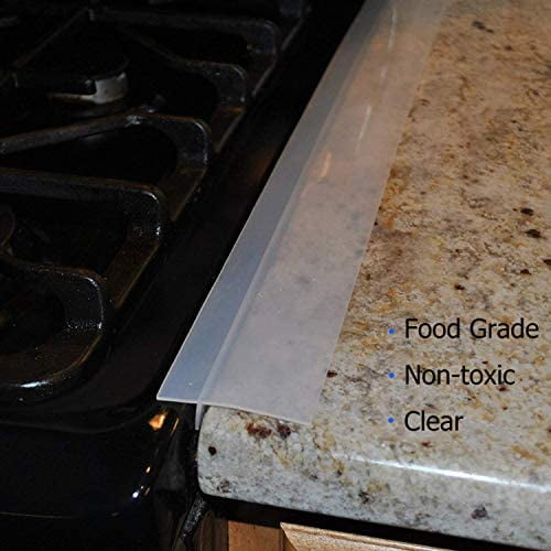 Dryer Heat-Resistant & Easy Clean Stovetop Gap Filler for Kitchen Counter Washer Girlslove talk 2 Pack 25 Silicone Stove Counter Gap Cover Oven Seals Spills Guard Black 
