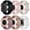 Black/Sand Pink/Starlight/Smoke Violet/Milk Tea/White, variant on ANTHOUSE 6 Pack Sport Silicone Band Compatible with Apple Watch Band 41mm 45mm 40mm 44mm 38mm 42mm 49mm for Women Men, Breathable Soft Replacement Strap for iWatch Ultra Series 8/7/SE/6/5/4/3/2/1
