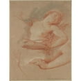 thumbnail image 3 of François-André Vincent 12x14 Black Modern Framed Museum Art Print Titled - Study for Boreas Abducting Oreithyia (ca. 1782), 3 of 5