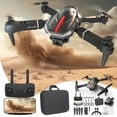 thumbnail image 6 of 13 Year Old Boy Gift Ideas, Drone with 1080P FPV Camera Remote Control Toys Gifts for Boys Girls with Altitude Hold Headless Speed Adjustment, Black, One Size, 6 of 9
