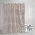 thumbnail image 3 of Taupe Plaid Shower Curtains for Bathroom, Farmhouse Buffalo Checkered Gingham Waterproof Fabric Shower Curtain, Decorative Bathroom Curtain for Bathtub, 72"x84", No Hooks Included, 3 of 9