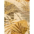 thumbnail image 2 of Grant, Eve C. 15x18 White Modern Wood Framed Museum Art Print Titled - Golden Palms Panel I, 2 of 4