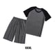 thumbnail image 3 of Sonducket 1 Juego de ropa de dormir de tela para hombre, pijama de manga corta de repuesto informal de cuello redondo, pijamas de ejercicio para dormir de Pijama XXXL Sonducket AP019078-04, 3 of 6