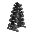 thumbnail image 1 of RUBBER HEX DUMBBELL SET 20 - 60 lbs Dumbbell Pairs, 1 of 10