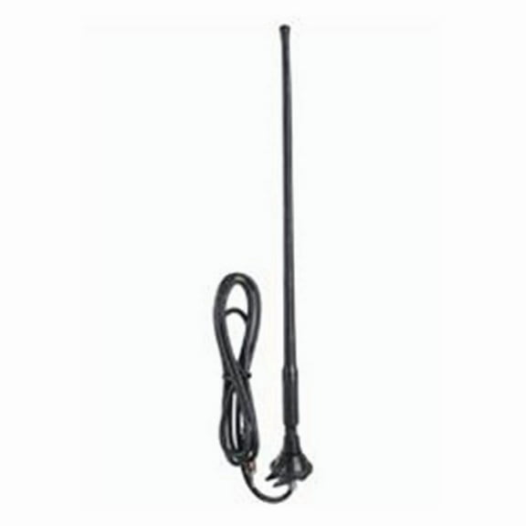 14 in. Tall Universal Top Rubber Mount AM & FM Antenna with 54 in. Cable - Black