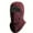 Burgundy color, variant on Winter Warm Thick Material Balaclava, One-Piece Hood, Scarf Face Mask Ear Protection,Suitable for Winter Cycling, Running, Skiing, Fishing, Outdoor Sports And Work, Suitable for Men And Women