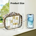 thumbnail image 3 of ZEN  Travel Toiletry Bag,3 Pack Clear Makeup Bags with Handles,Quart Size Clear Cosmetic Bags for Traveling Women,Men,Carry on Airport Airline Compliant Bag,Leopard, 3 of 11