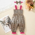 thumbnail image 2 of Gerichy Girls Summer Outfits, Toddler Girls New Summer Cotton Sliver Sleeveless Shirt Printed Suspenders Three Piece Set, 2 of 9