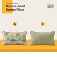 thumbnail image 4 of Supdurplus Outdoor Sunbrella Decorative Pillows Pack of 4, 20" x 12" Outdoor Pillow Set for Couch Bed Throw Patio Sofa, Momento Spring, 4 of 7