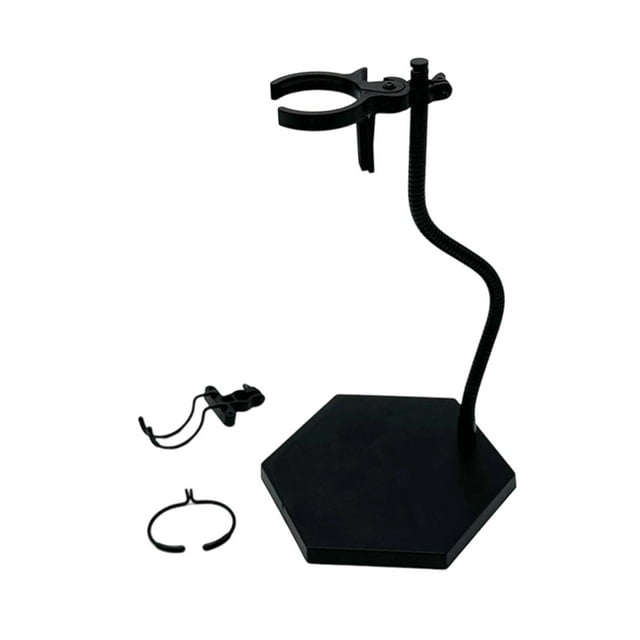 Soporte de exhibición para figuras de acción, brazos flexibles, decoración para el hogar, centro de mesa, ligero con clips, soporte para muñecas de hexágono