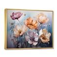 thumbnail image 2 of Designart "Purple Tulips Charm I" Abstract Botanicals Floater Framed Wall Art Print, 2 of 7