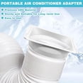 thumbnail image 5 of 5.9 Inch Air Conditioning Exhaust Hose Connector by Dusknt Portable Conditioner Exhaust Hose Connector Hose Extension Coupler Conditioner Parts Accessories for Mobile Unit Tube Extension Connection, 5 of 9
