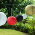 thumbnail image 5 of Balsa Circle 8 Pieces Red Gold 6" 8" 10" 14" Hanging Paper Lanterns Decorations Party Home Supplies, 5 of 8