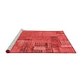 thumbnail image 2 of Ahgly Company Machine Washable Indoor Square Patchwork Red Transitional Area Rugs, 5' Square, 2 of 4