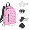 thumbnail image 2 of Disketp Pink bows Mochila Ligera e Impermeable, Mochila de Día Resistente para Viajes, Senderismo y Uso Diario para Hombre y Mujer, 2 of 7