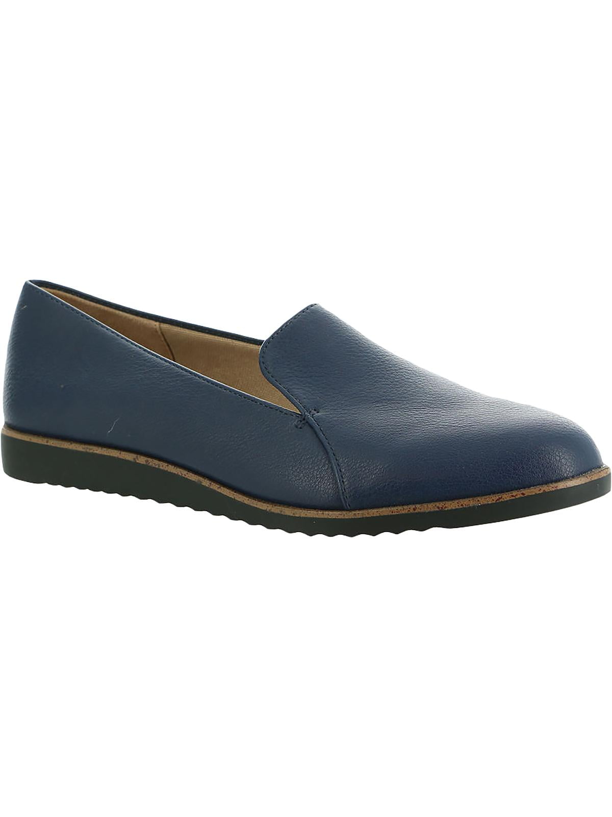 LifeStride LifeStride Womens Zendaya Faux Leather Loafers Navy 11