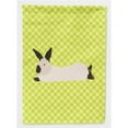 thumbnail image 1 of Carolines Treasures BB7793GF California White Rabbit Green Flag Garden Size, 1 of 3