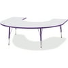 Jonti-Craft Kydz Activity Table - Horseshoe-Color:Gray/purple,Size:66" X 60" 24" - 31"