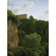 thumbnail image 2 of Jean-Joseph-Xavier Bidauld 19x24 Gold Ornate Framed and Double Matted Museum Art Print Titled - Castilian Civitus Gorge (1787), 2 of 4