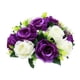thumbnail image 2 of 2 Piezas de 26 Cm de Rosas Artificiales, de Flores Moradas, Decoración de Tienda de Oficina Colcomx Bola de rosa de simulación, 2 of 8