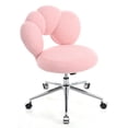 thumbnail image 5 of Computer Chair Office Desk Chair With Semi-wrapped Backrest 5 Casters Adjustable Height 16.1" To 19.3" Swivel Office Chair, 5 of 9