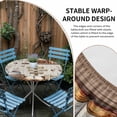 thumbnail image 2 of Farmhouse Vintage Round Tablecloth for 36-44 Inch Tables,Fitted Table Cover with Elastic Edge,Country Cotton Book Butterfly Art Waterproof Outdoor Table Cloth Protector for Patio Garden Dinner Picnic, 2 of 9