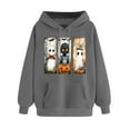 thumbnail image 4 of Womens Fall Winter Hoodies Tops 2025 Casual Loose Fit Long Sleeve Drawstring Pullover Sweatshirt with Pocket, 4 of 5