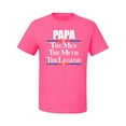 thumbnail image 2 of Wild Bobby,Papa The Man The Myth The Legend Best Daddy Father Gift, Father's Day, Men Graphic Tees, Neon Pink, 3XL, 2 of 3