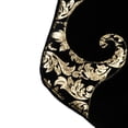 thumbnail image 6 of Northlight 21.5" Black and Gold Damask Velveteen Christmas Stocking with Tassel, 6 of 7