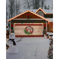thumbnail image 4 of Christmas Garage Door Banner Cover 6 x 13 ft, Merry Christmas Cardinal Bird Holly Tree Retro Wood Grain Christmas Garage Door Decorations Christmas Backdrop Decor for Winter New Year Xmas Party, 4 of 6