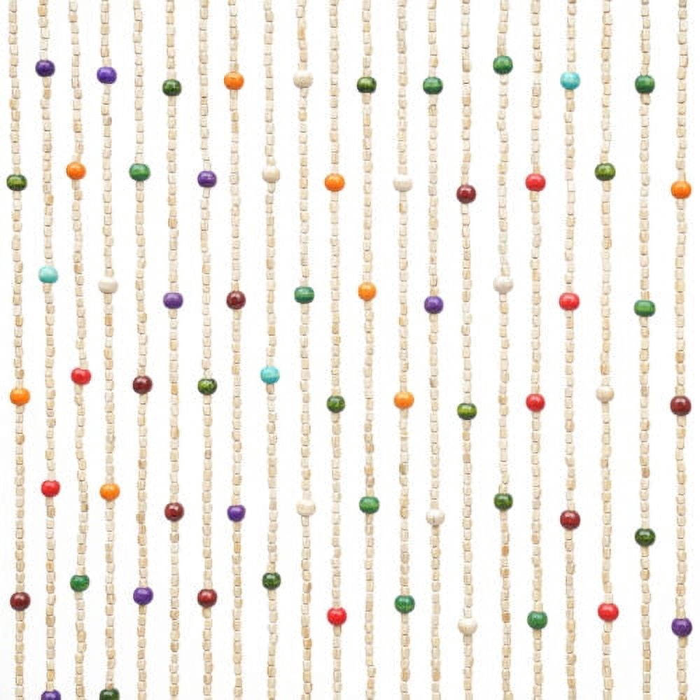 Beaded String Curtains For Doorways Chromatic Colour  35"X75"  38-Strand Decor